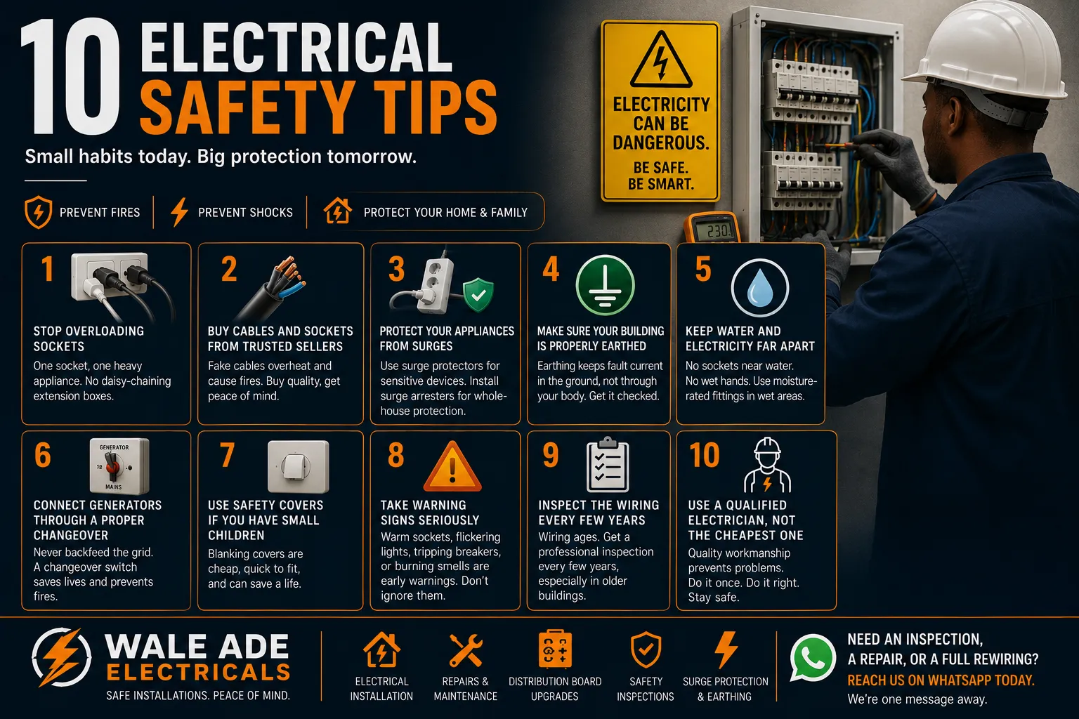 Cover image for 10 Electrical Safety Tips Every Nigerian Home and Office Should Follow