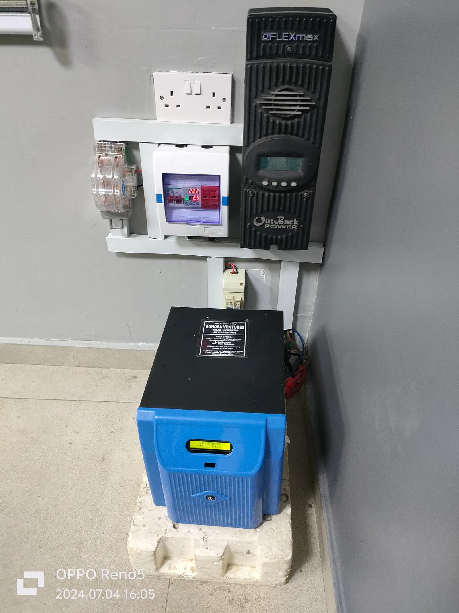 Smarten 2.5KVA Inverter Installation, completed project photo