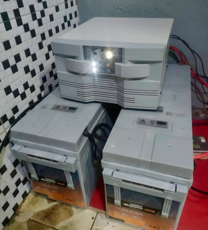 2KVA/24V Index Inverter Installation with 2 Amaron 200Ah Batteries by Wale Ade Electricals, completed project photo