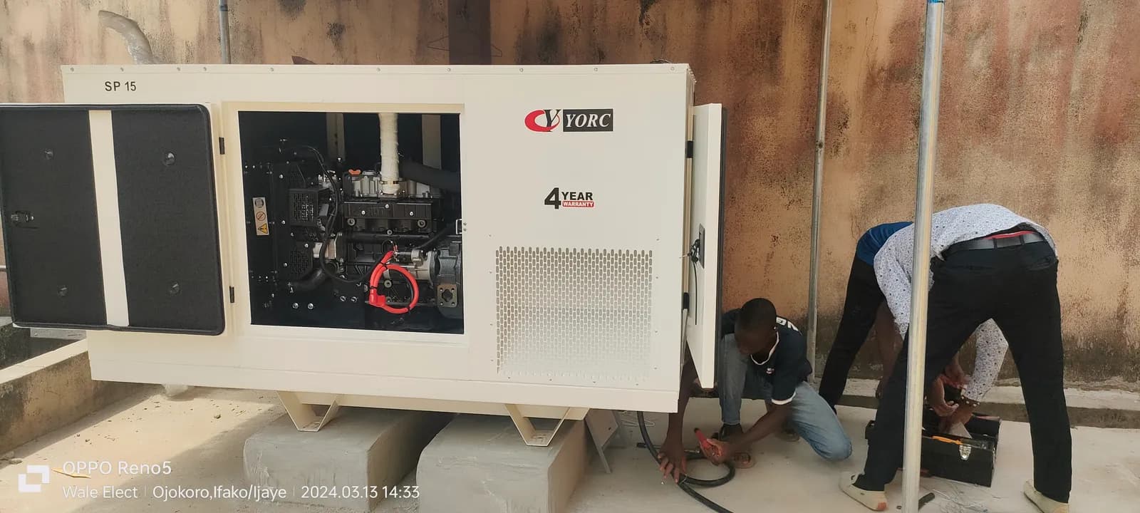 Soundproof Generator Installation and Commissioning, completed project photo