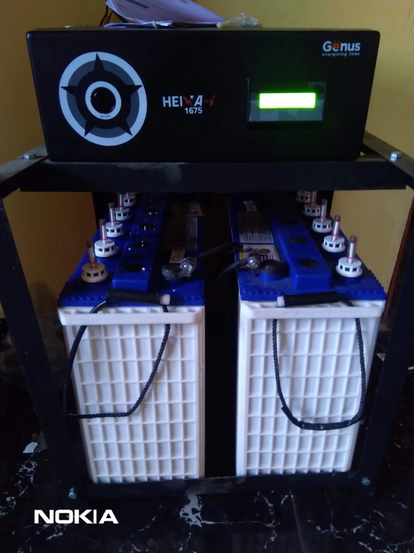 Genus Heiwa-i 1675VA/24V Inverter and Solar Power System Installation, completed project photo
