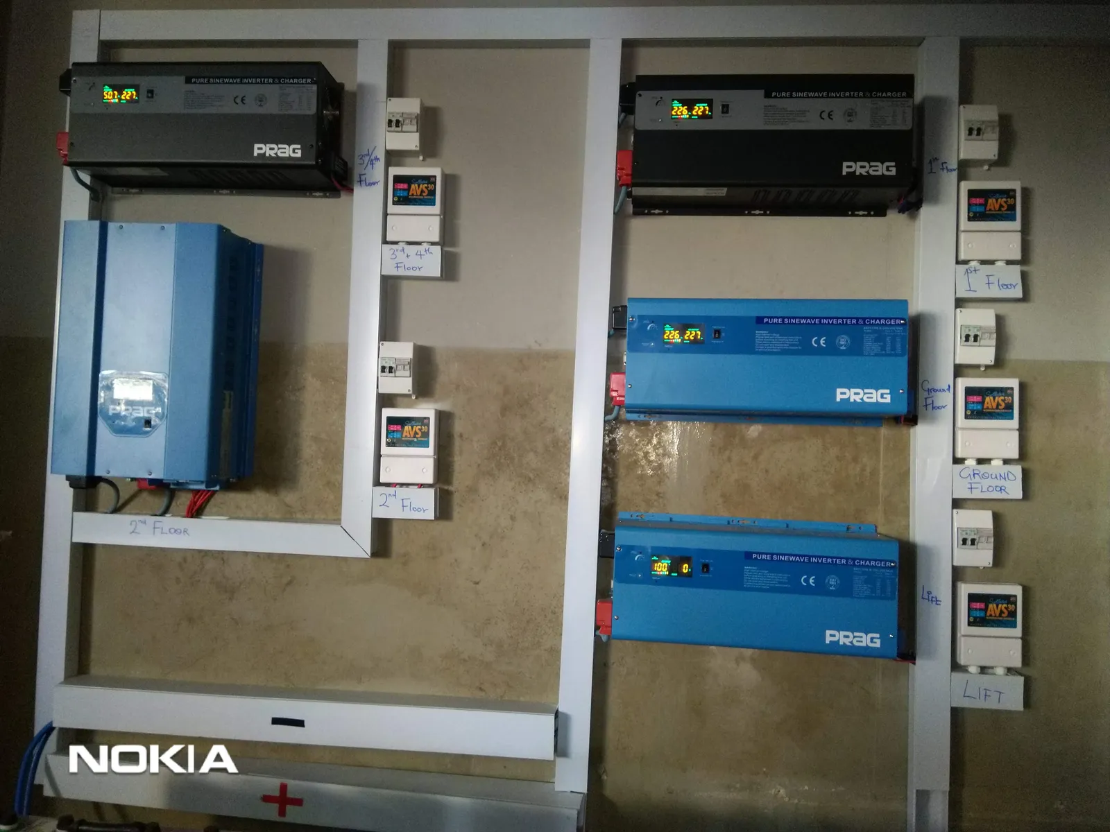 10KVA 48V PRAG Inverter and Charge Controller Installation, completed project photo